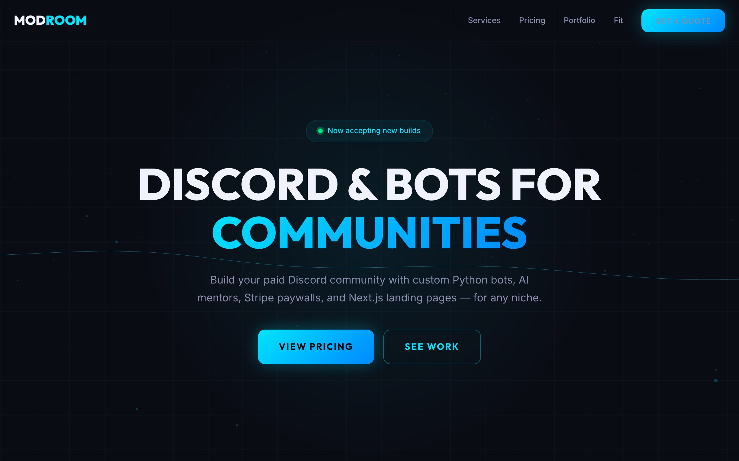 modroom.dev Discord development studio